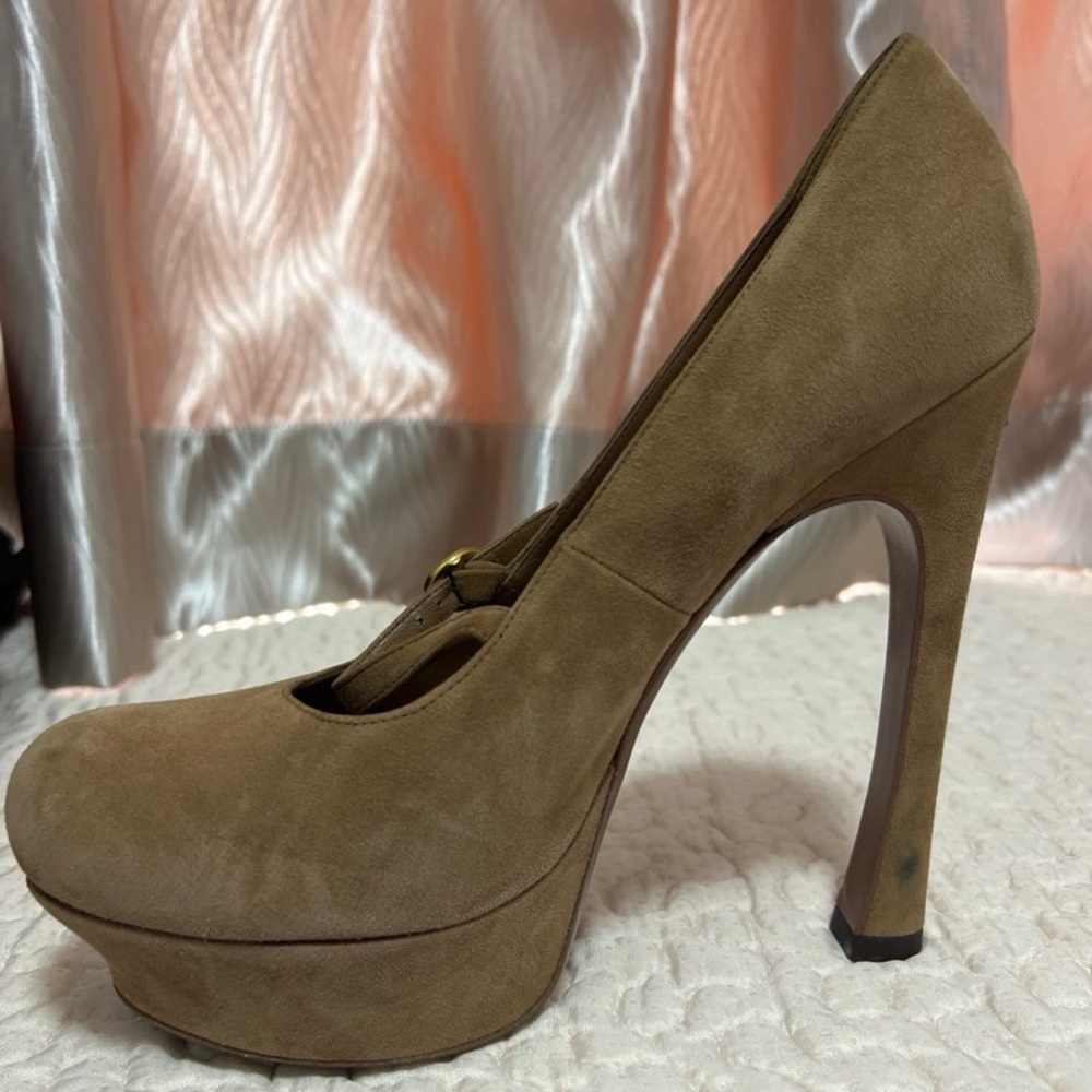 YSL Suede Heels